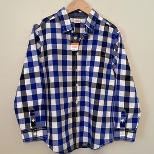 Gymboree Boy’s Long Sleeve Button Down Shirt NWT 7-8